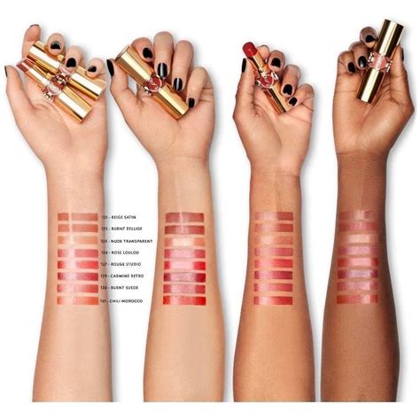 ysl volupte shine swatches|ysl volupte lipstick.